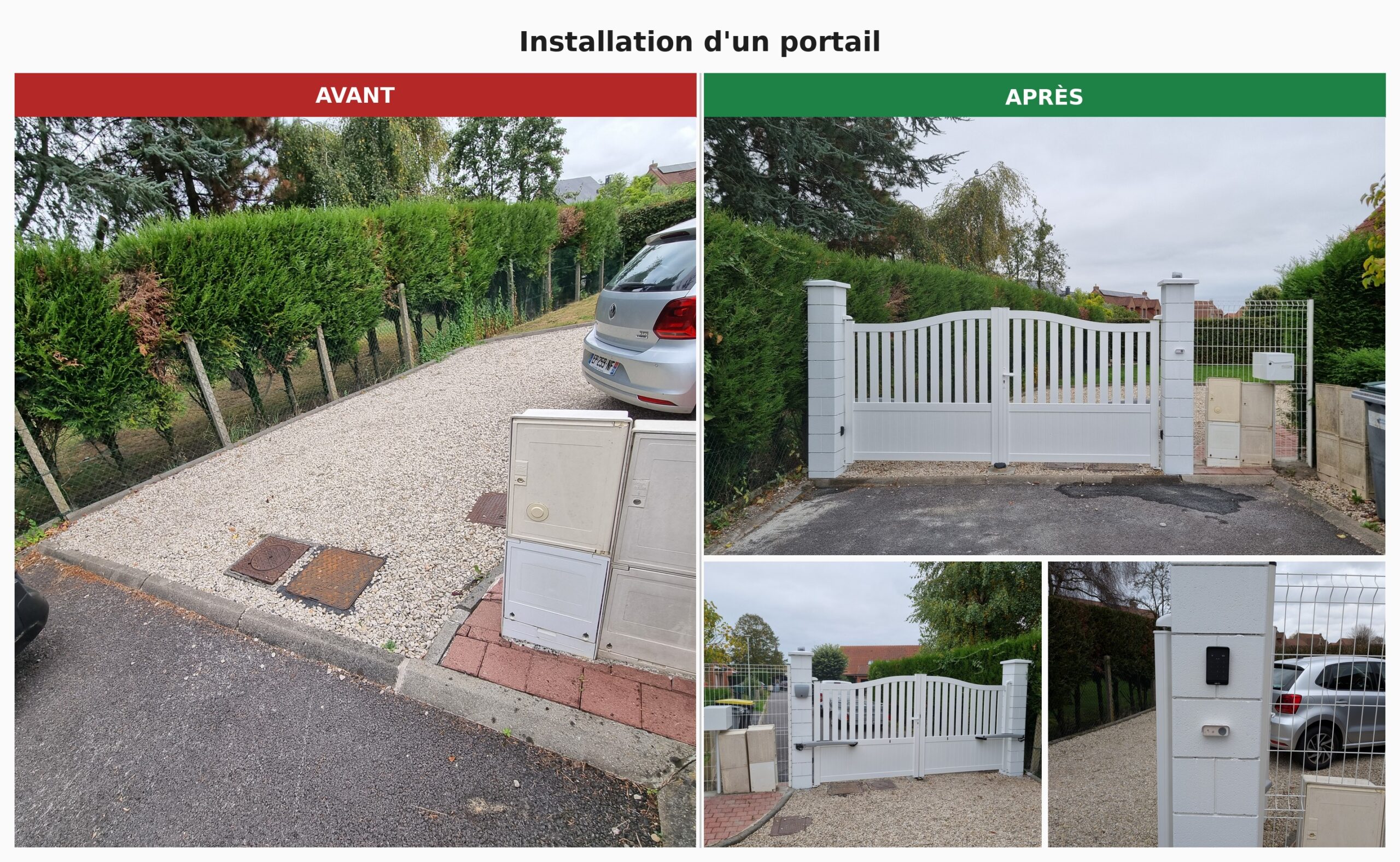 Services portail avant apres