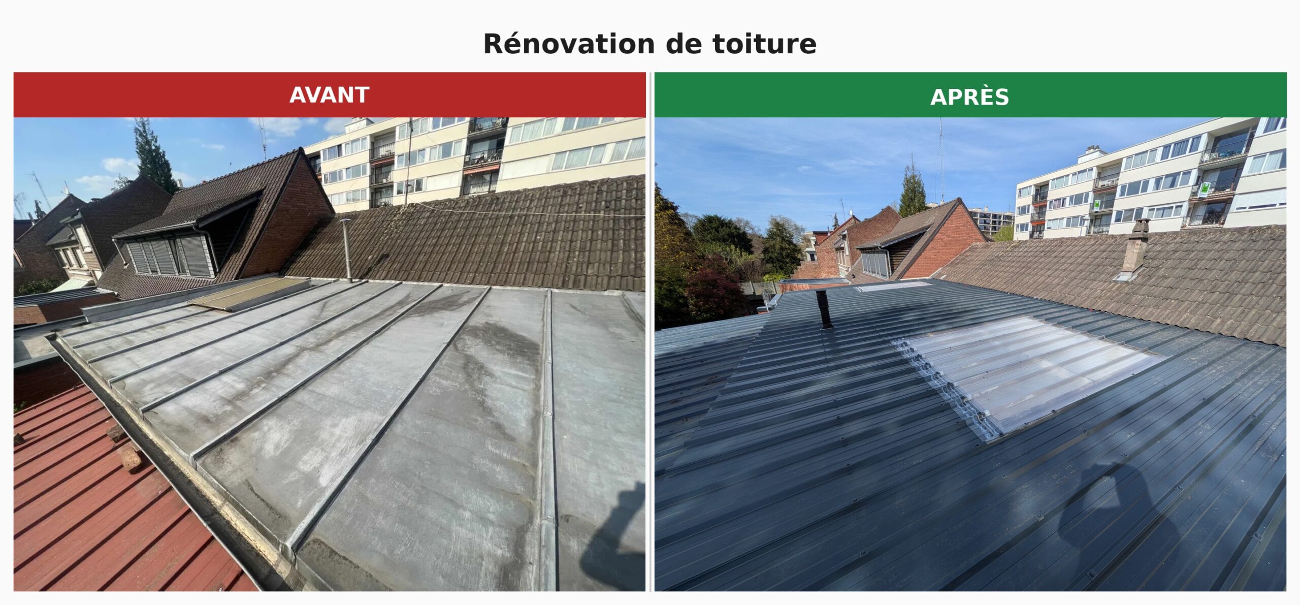 Services toiture avant apres